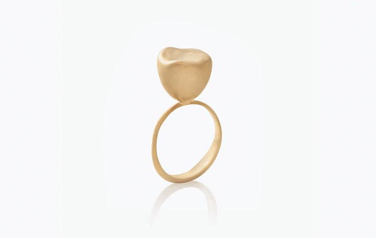 BABY MALAK FLOURISH PURE SMALL ROUND RING